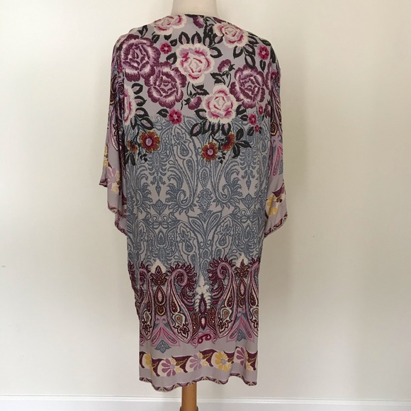 Short Kimono Beach Cover up BNWOT - Picture 4 of 6